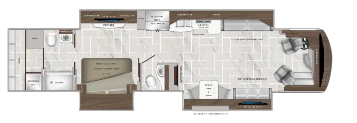 American Coach American Revolution 42Q floor plan