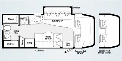 2008 Winnebago View 24H floor plan