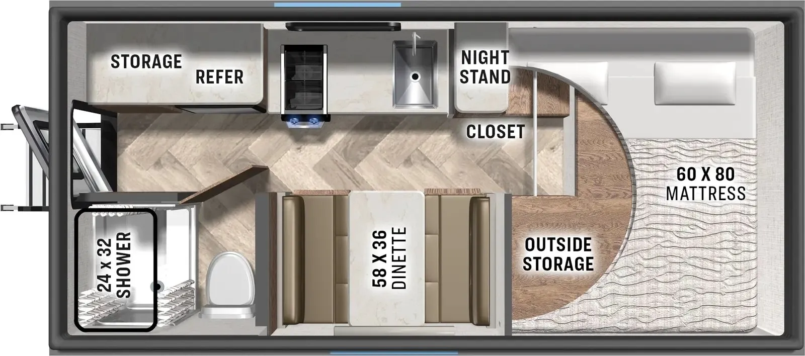 2026 Palomino O.V.E 153 - Floor plan