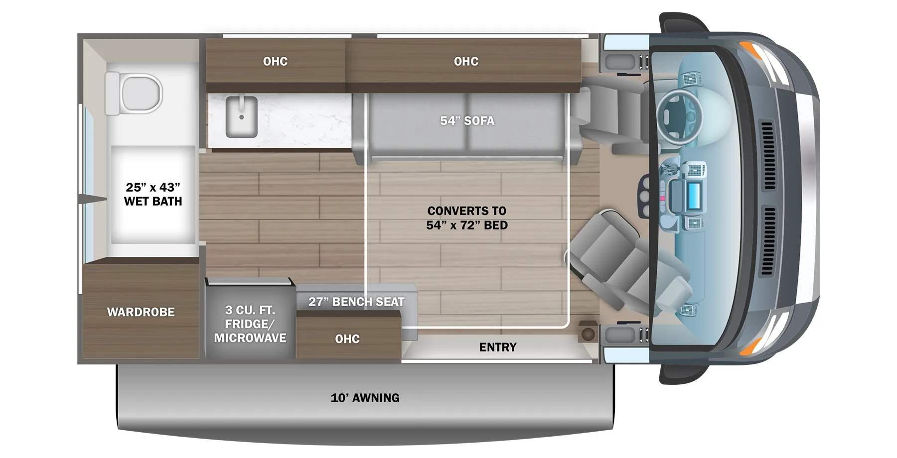 Jayco Comet 18C floor plan
