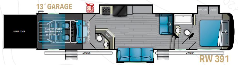 Heartland Road Warrior 391 floor plan