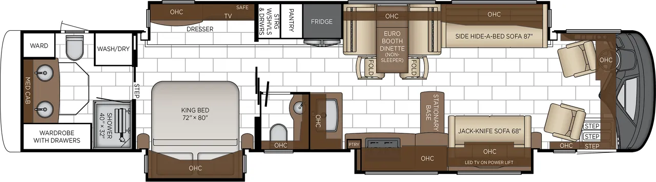 2027 Newmar London Aire 4569 - Floor plan