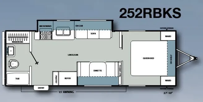 Coachmen Catalina Santara 252RBKS floor plan