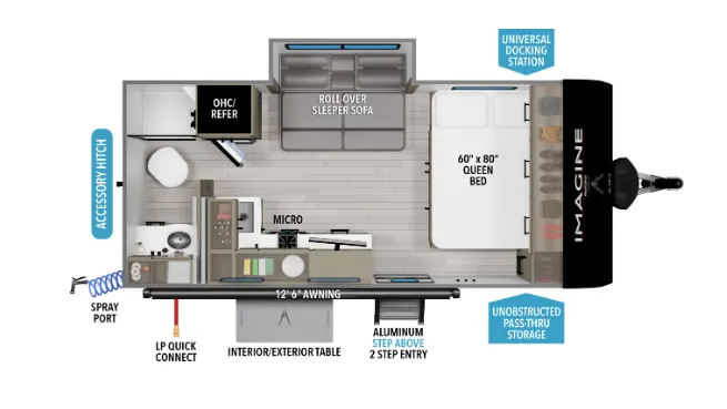 2026 Grand Design Imagine AIM 16MLA floor plan