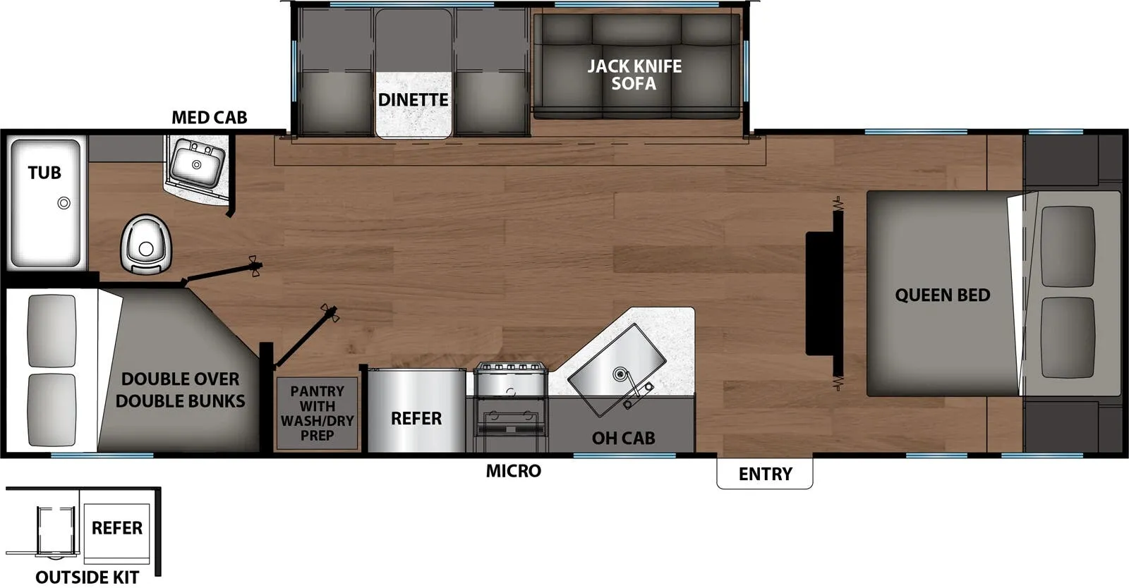 Shasta I-5 5 527BHS floor plan