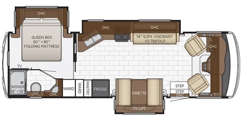 Newmar Bay Star Sport 2905 floor plan