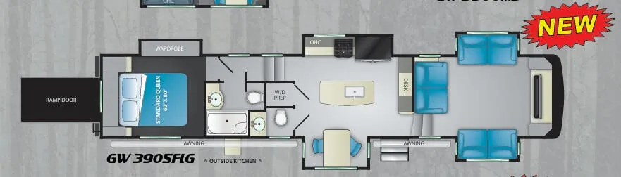 Heartland Gateway 3905 FLG floor plan