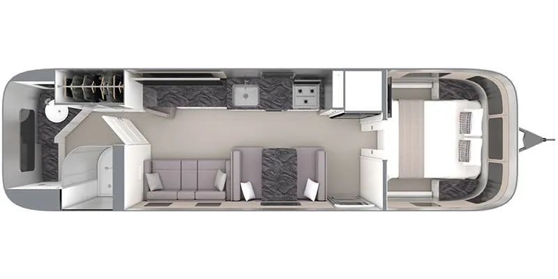 2024 Airstream Classic 33FB - Floor plan