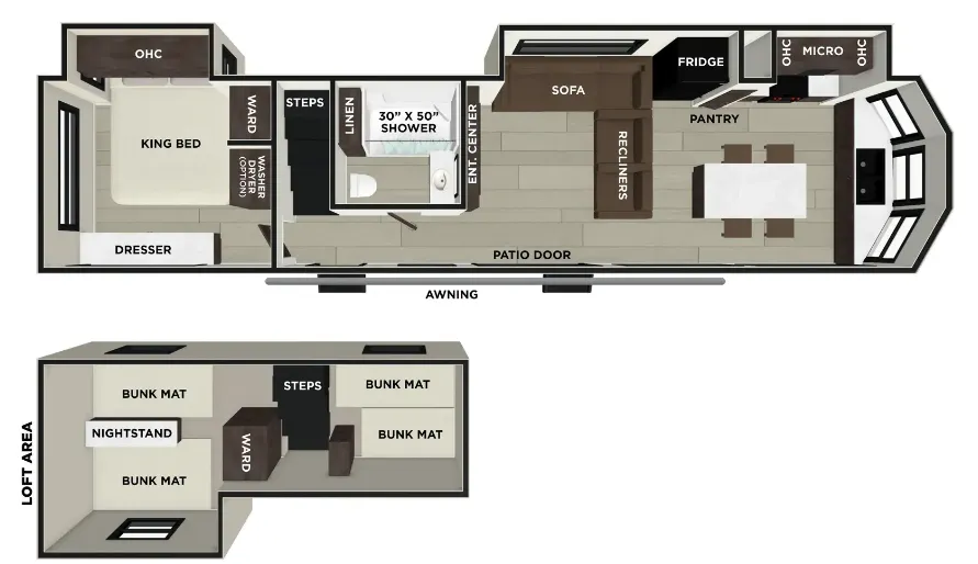 2027 Forest River Salem Grand Villa 40FKP - Floor plan