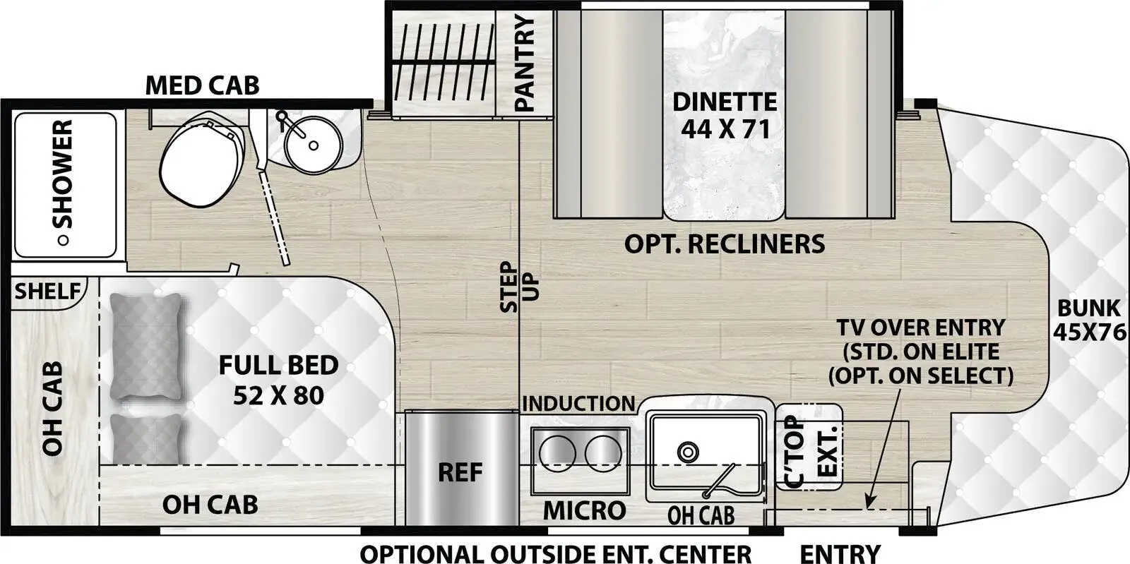 Coachmen Prism Select 24CB floor plan