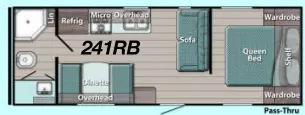 Gulf Stream Ameri-Lite Ultra-Lite 241RB floor plan