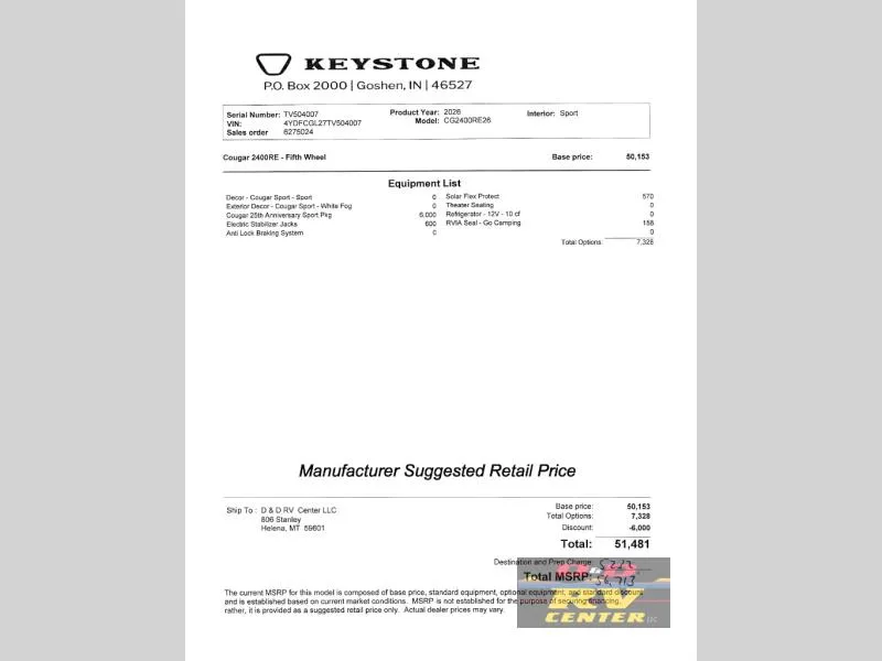 2026 Keystone Cougar Sport 2400RE - Photo 3