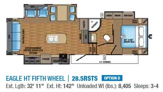 Jayco Eagle HT 28.5RSTS floor plan