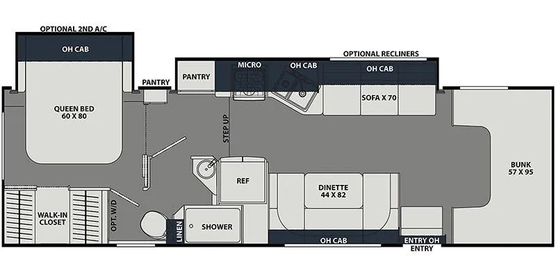 2018 Coachmen Leprechaun 311FS floor plan