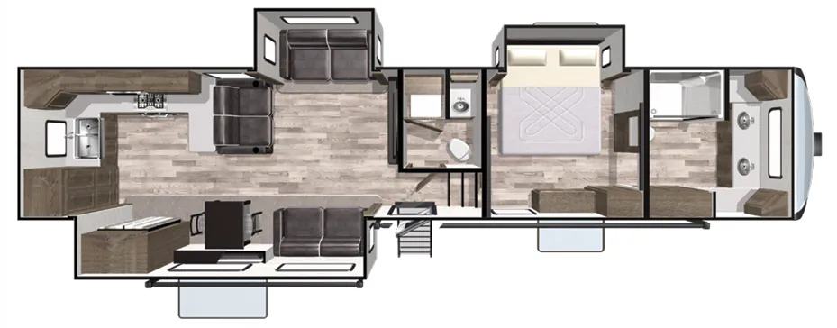 Forest River Cardinal 25th Anniversary Edition 390FBX floor plan