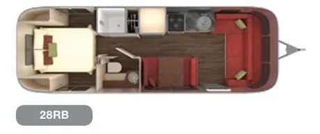 Airstream International Serenity 28RB floor plan