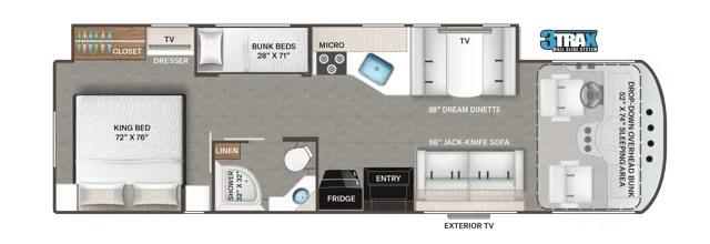 Thor Motor Coach Resonate 32B floor plan