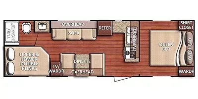 2019 Gulf Stream Kingsport 275FBG floor plan