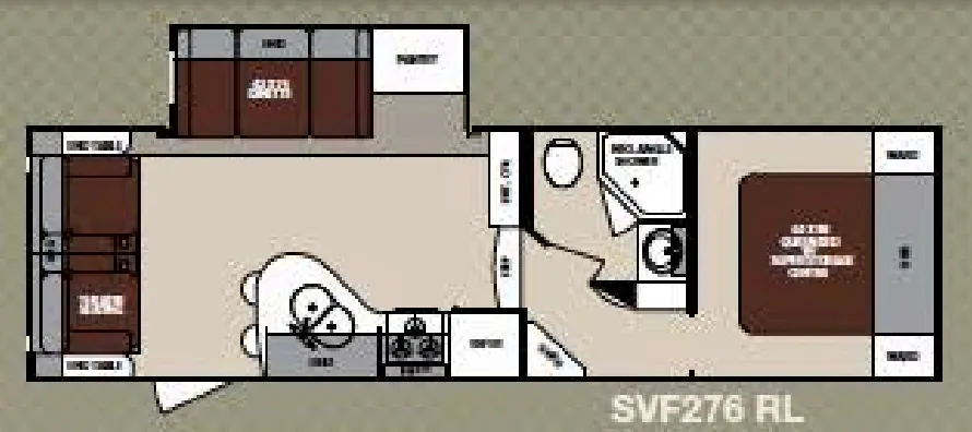 Forest River Surveyor SVF276 RL floor plan
