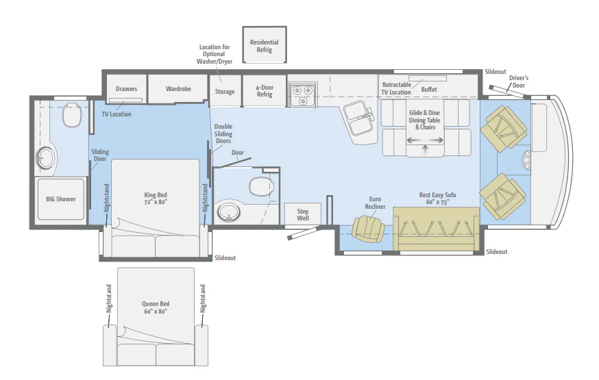 Winnebago Adventurer 37F floor plan