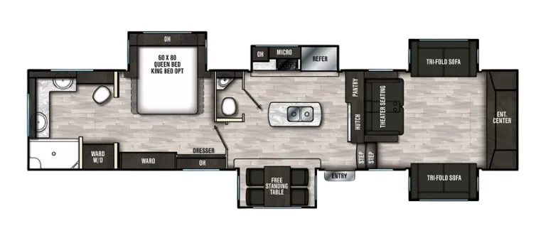 2020 Coachmen Brookstone 344FL floor plan