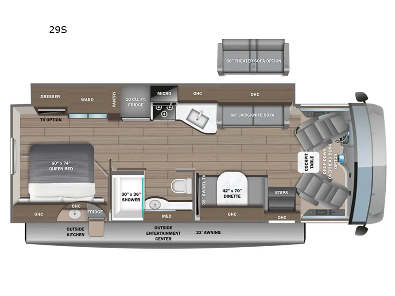 2026 Entegra Coach Vision 29S - Floor plan
