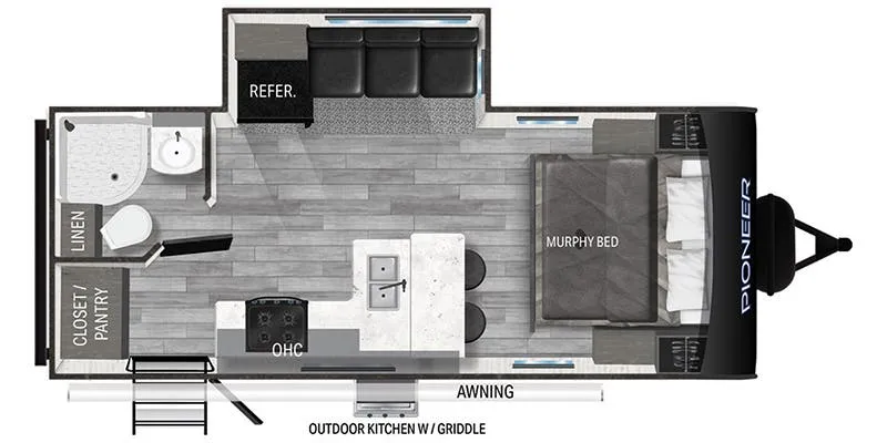 Heartland Pioneer PI RB 215 floor plan