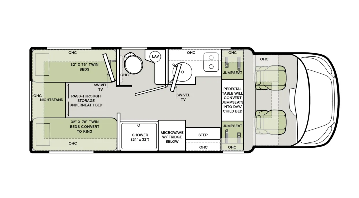 Tiffin Midas BT floor plan