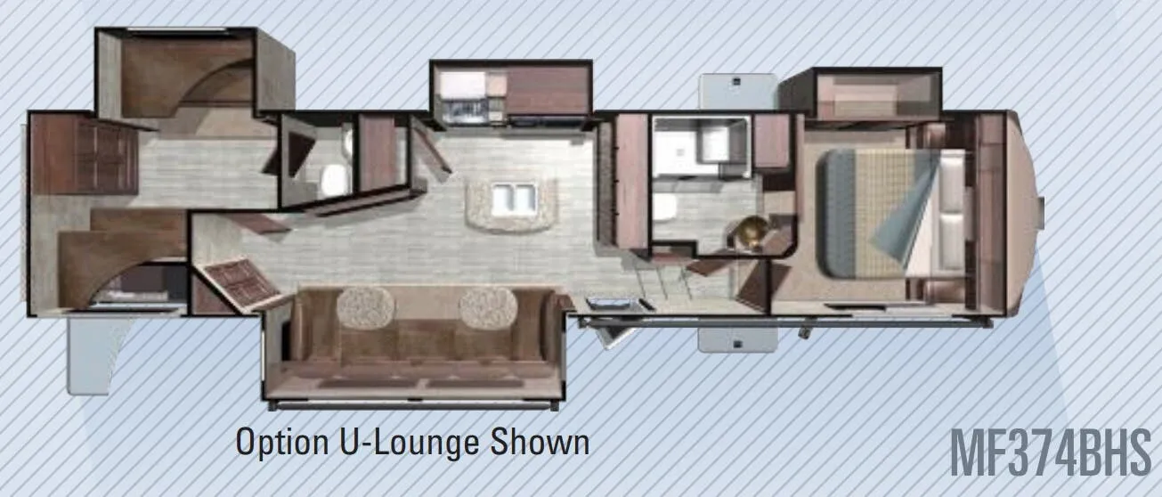 Highland Ridge Mesa Ridge MF374BHS floor plan