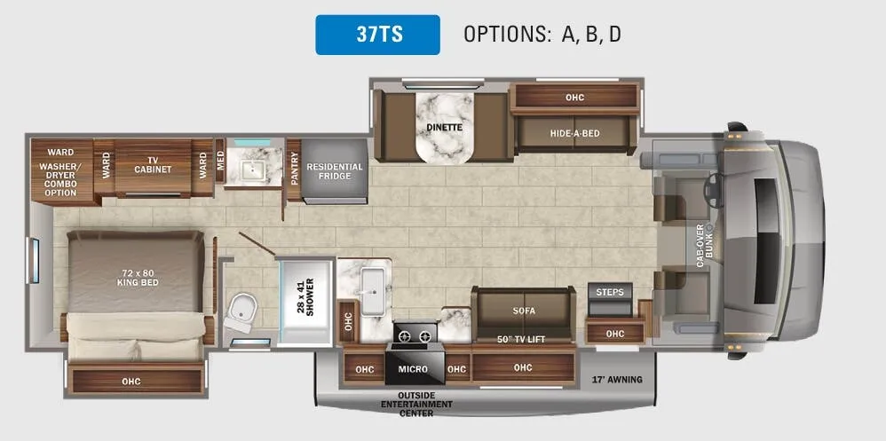 Jayco Seneca 37TS floor plan