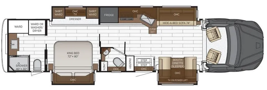 2026 Newmar Super Star 4059 floor plan