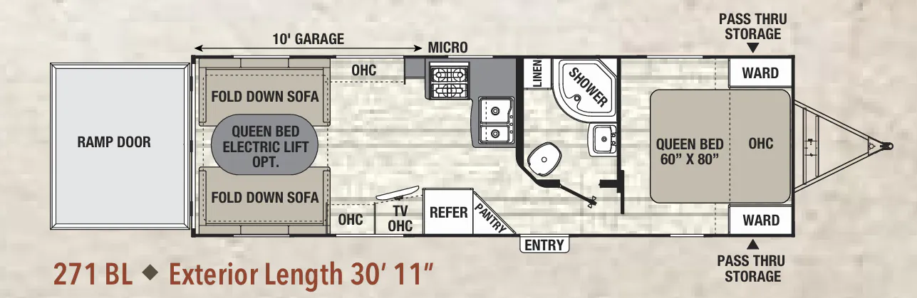 Coachmen Freedom Express Blast 271 BL floor plan