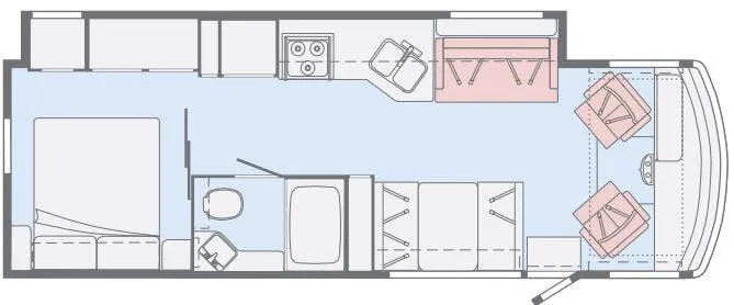 Winnebago Sunstar 29VE floor plan