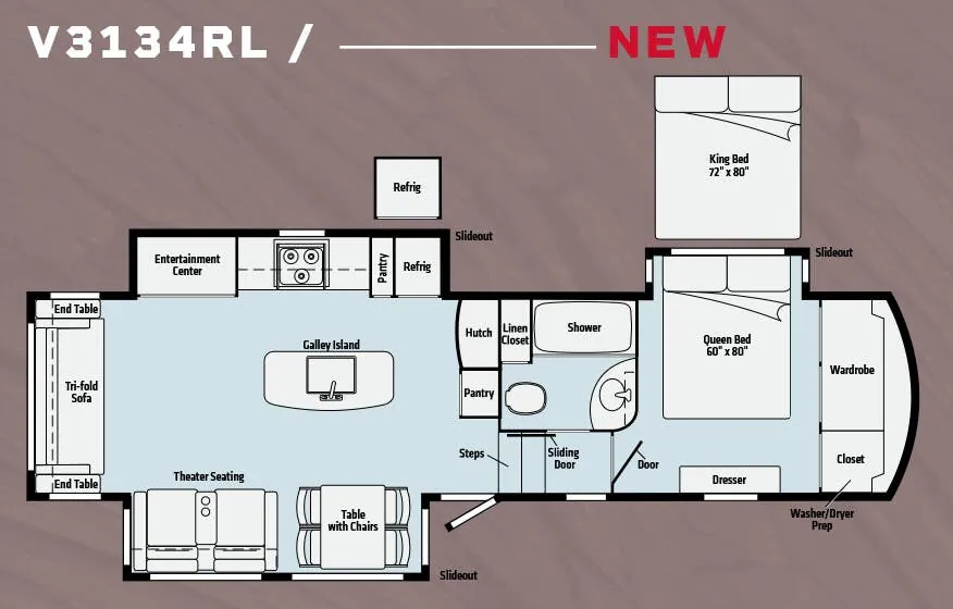 Winnebago Voyage V3134RL floor plan