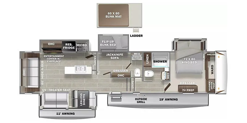 Prime Time Sanibel 3902MBWB floor plan