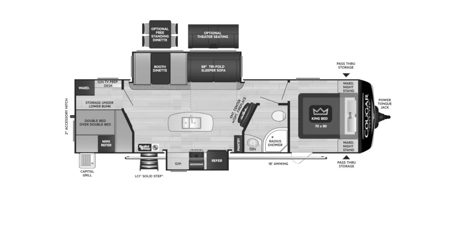 2022 Keystone Cougar Half-Ton 31BHKWE dealer photo 2 from Kunes RV