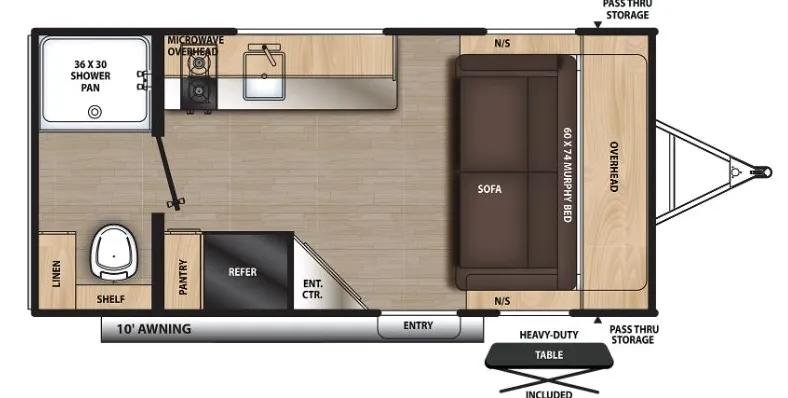 Coachmen Catalina Summit Series 7 164RB floor plan
