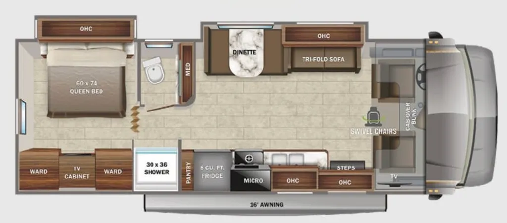 2022 Jayco Greyhawk 29MV floor plan
