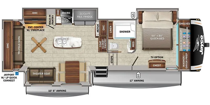2022 Jayco Eagle 321RSTS floor plan