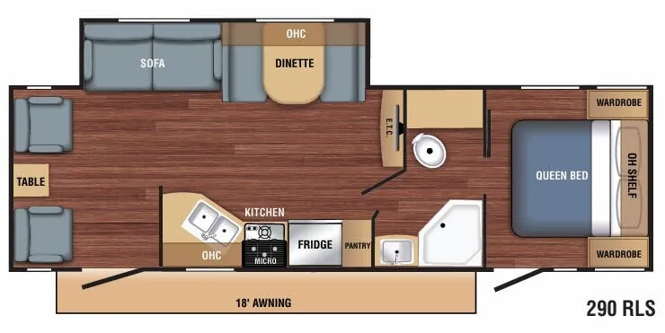 Braxton Creek BX 290RLSA floor plan