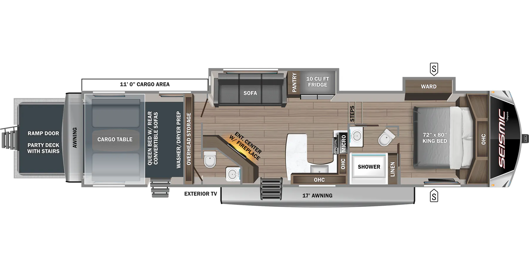 Jayco Seismic 359 floor plan
