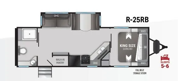 Cruiser RV Radiance 25RB floor plan