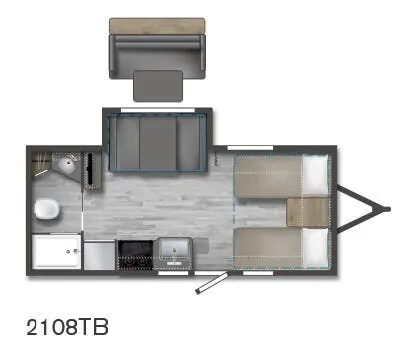 Winnebago Micro Minnie 2108TB floor plan