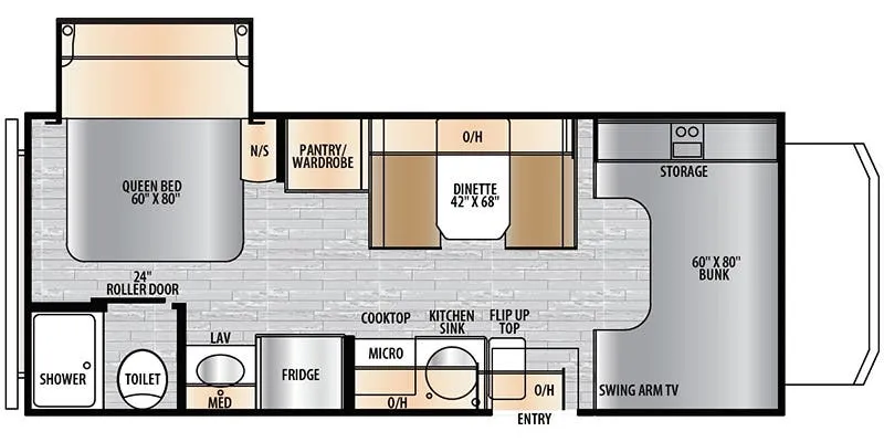 East to West Entrada 2200S floor plan