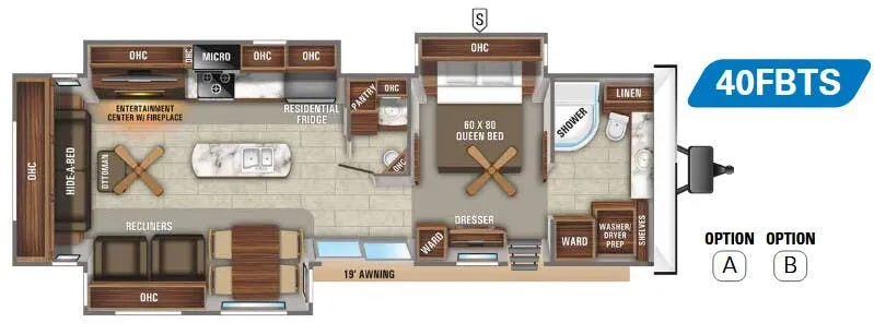 Jayco Jay Flight Bungalow 40FBTS floor plan