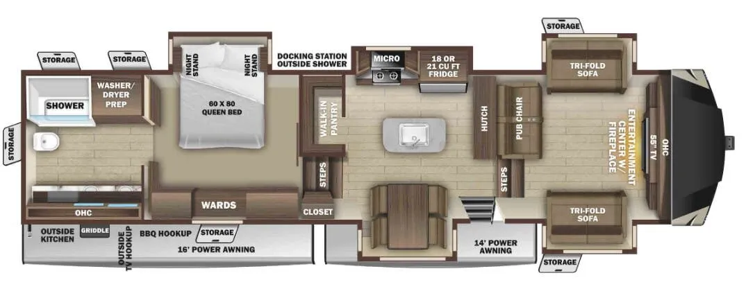 Highland Ridge Open Range 378RBS floor plan