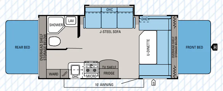 Jayco Jay Feather X20E floor plan