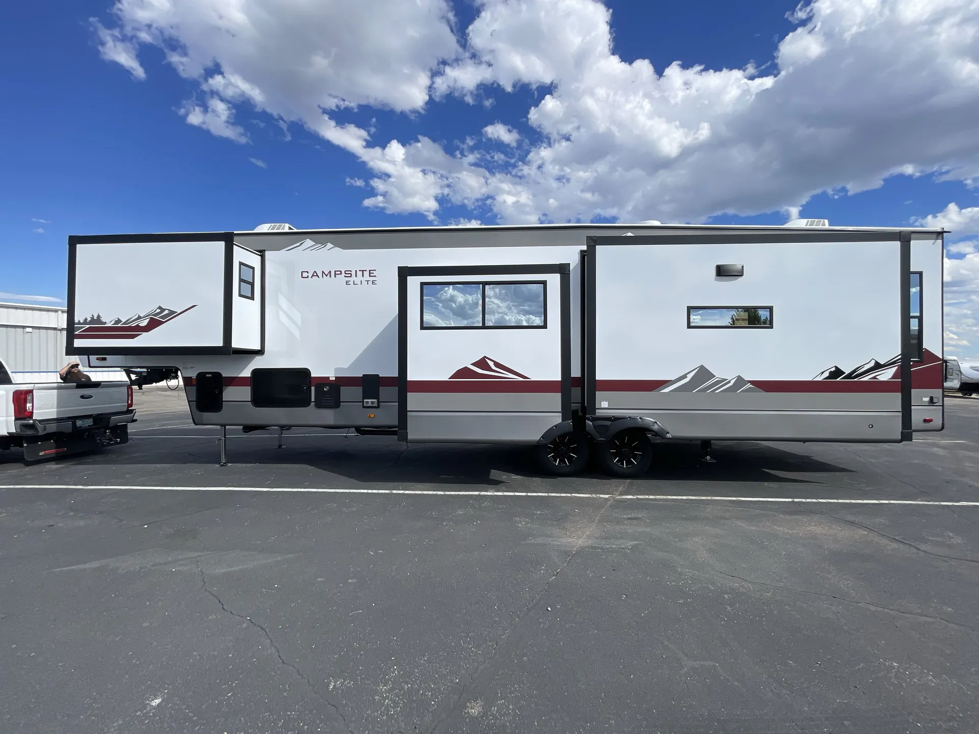 2027 Forest River Campsite Elite 36RF — off campside