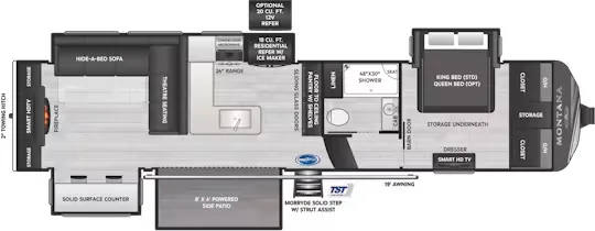 2025 Keystone Montana 3532SP - Floor plan