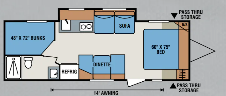 K-Z Spree Escape E250S floor plan